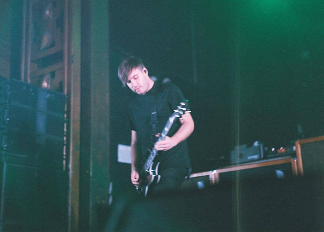 A picture of our boy, Eric, playing a show in the big city of NYC. | shot on 35mm film by: @katphip
