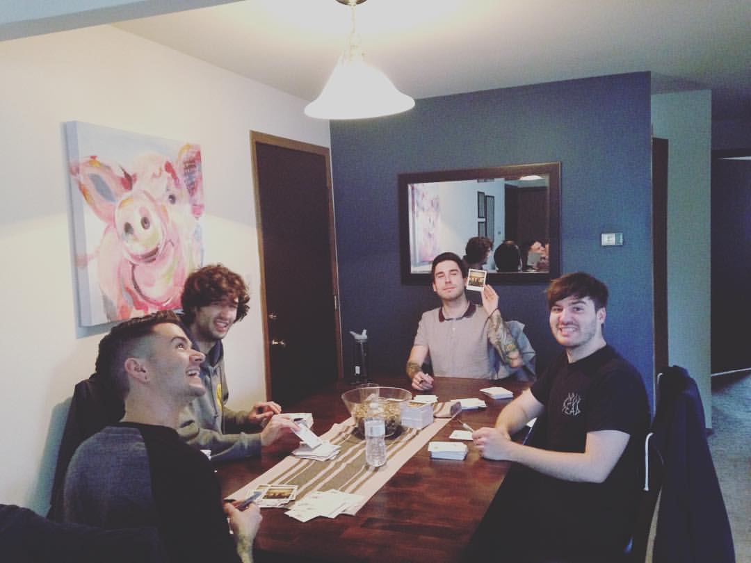 Signing 1000 Polaroids to go in preorders for the new album.