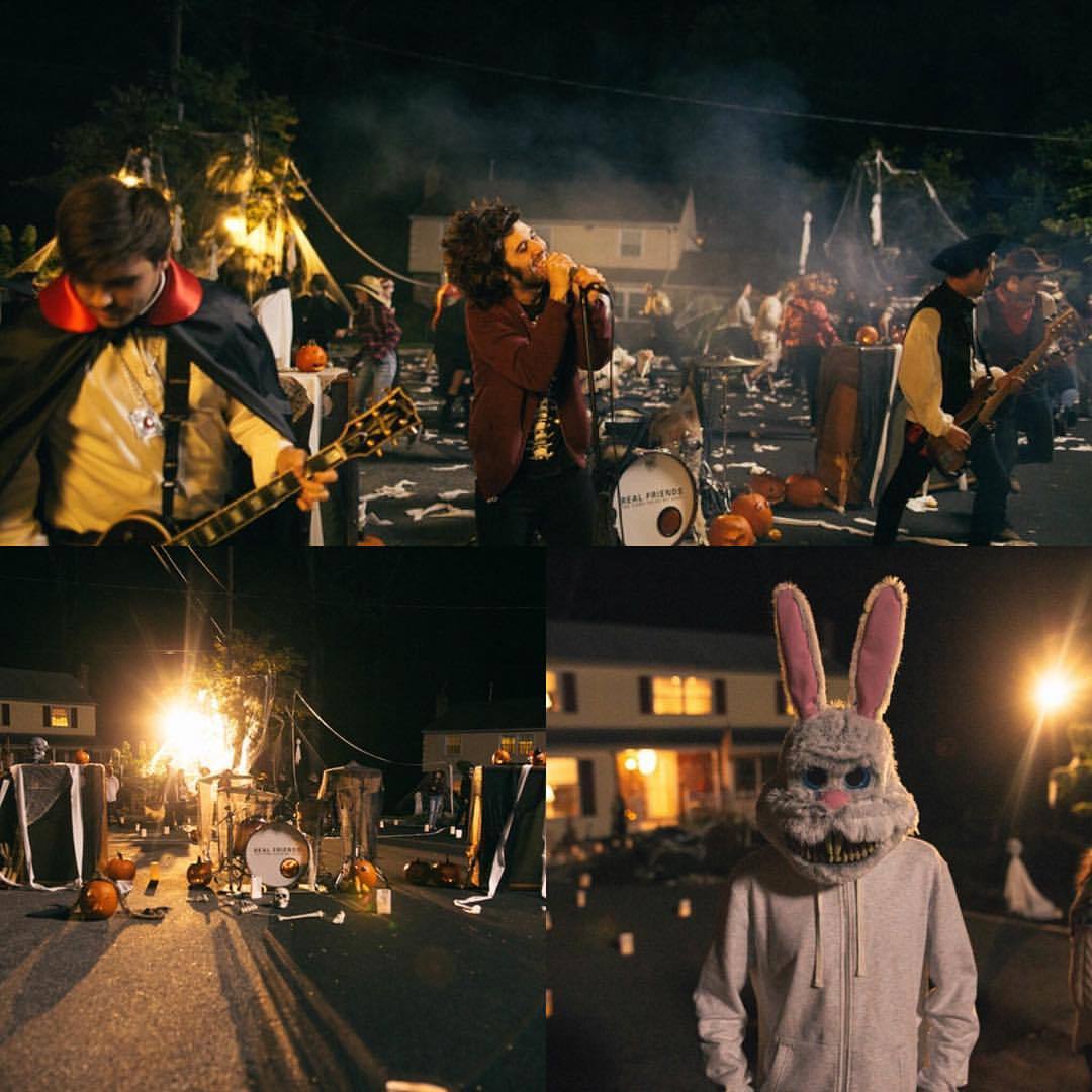 New music video is streaming on realfriendsband.com 🎃🎃🎃🎃 | photos:@brettsweeney_